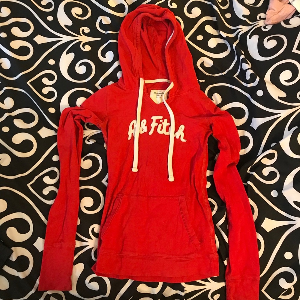Red Abercrombie & Fitch hoodie